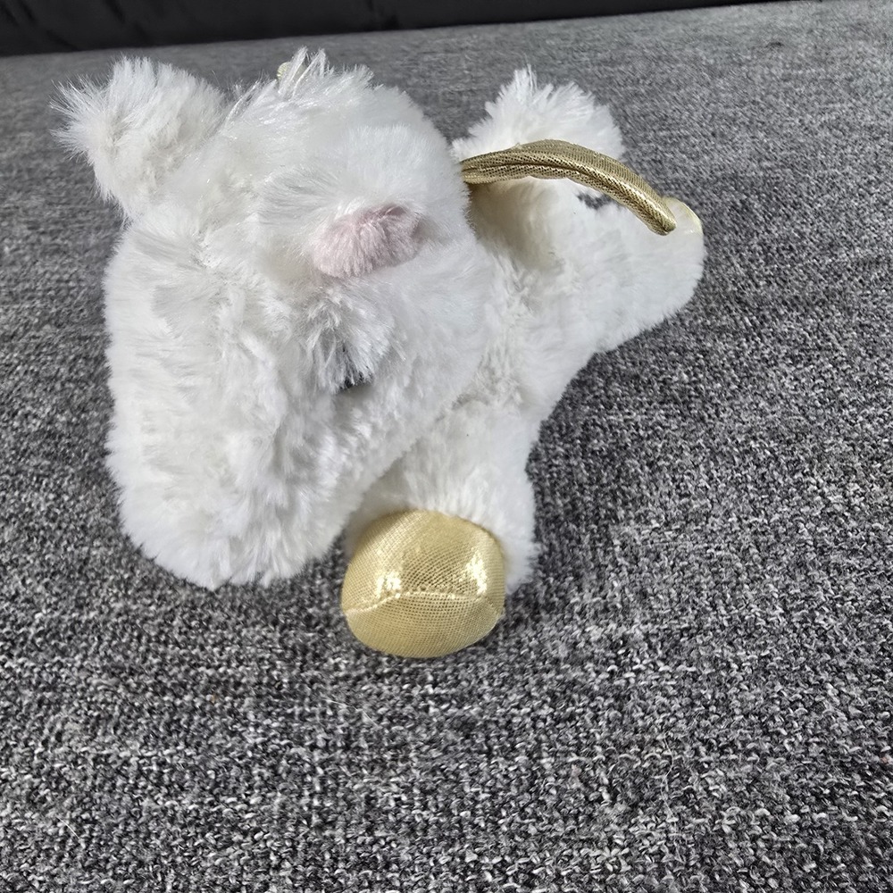 Aurora World Pegasus Plush Stuffed Toy Gold Wings Stuffed Animal 9"